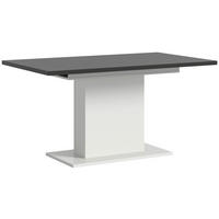 AUSZIEHTISCH Grau rechteckig  ausziehbar  - Weiß/Grau, KONVENTIONELL, Holzwerkstoff (150-190/76/90cm)