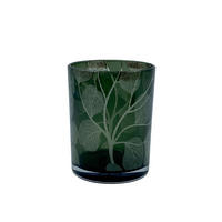 TEELICHTGLAS - Weiß/Grün, Natur, Glas (15/15cm) - Ambia Home