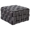 SITZWÜRFEL Samt  - Grau, MODERN, Textil (78/43/78cm)