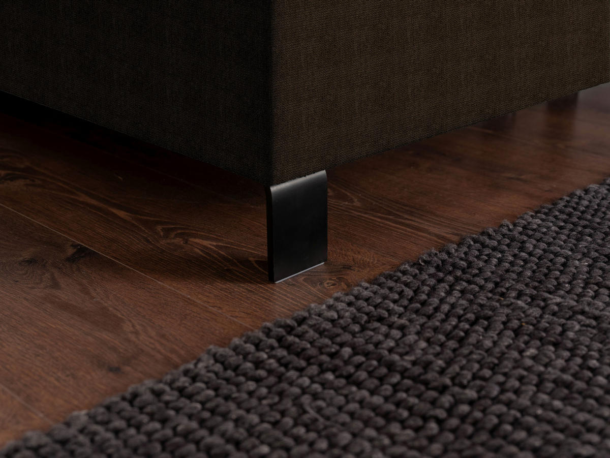 BOXSPRINGBETT 180/220 cm  in Braun  - Schwarz/Braun, KONVENTIONELL, Textil/Metall (180/220cm) - Esposa