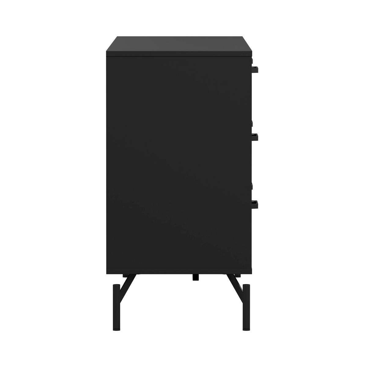 SIDEBOARD 138,7/76,6/39,8 cm  - svart, Design, metall/trämaterial (138,7/76,6/39,8cm) - Best Price