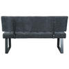 SITZBANK in Metall, Textil Dunkelgrau  - Dunkelgrau/Schwarz, MODERN, Textil/Metall (140/85/56cm) - MID.YOU