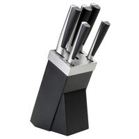 MESSERBLOCK Perfect Cut 6-teilig  - Schwarz, Design, Holz/Metall (17/9,5/36cm) - Justinus
