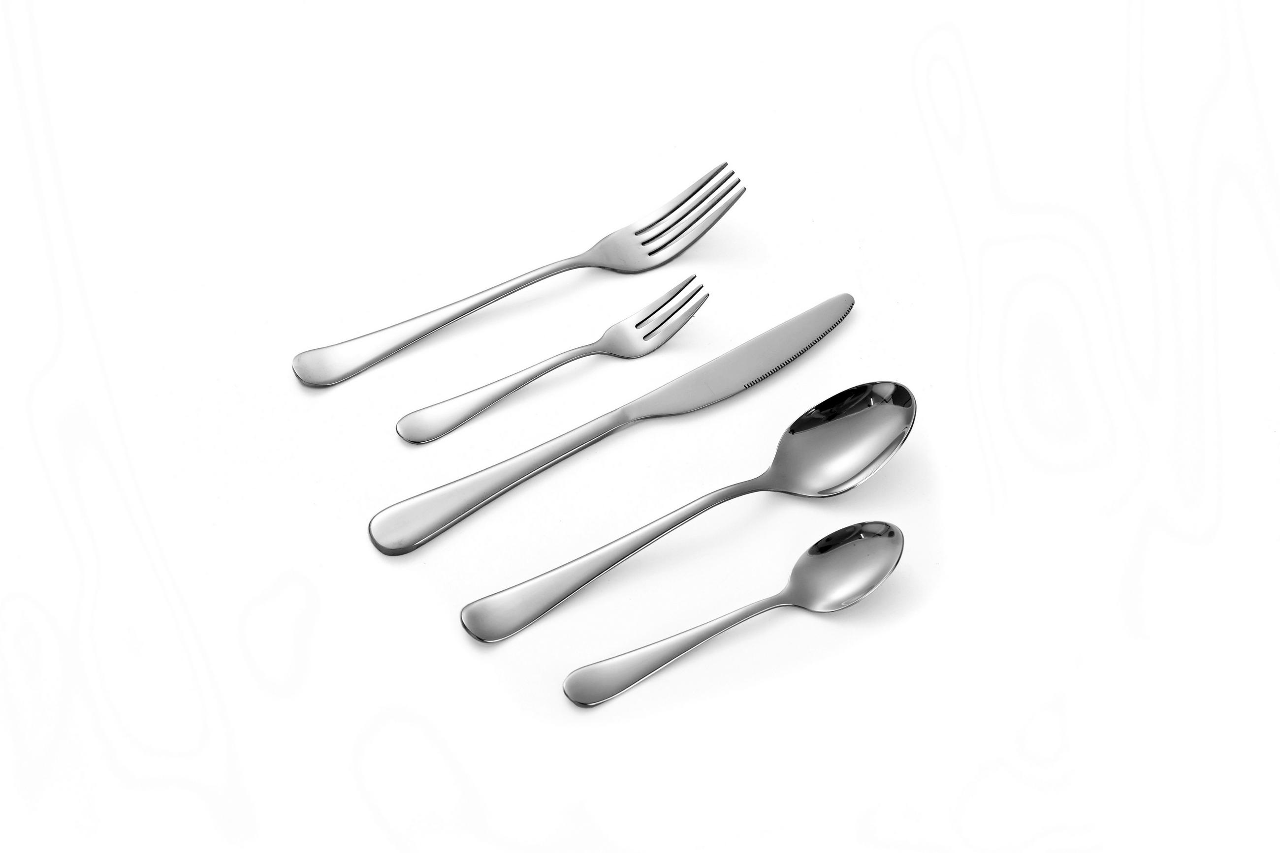BESTECKSET Grado 30-teilig Edelstahl  - Silberfarben, Basics, Metall (1,12kg) - Echtwerk