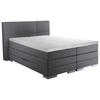 BOXSPRINGBETT 120/200 cm  in Grau  - Silberfarben/Grau, MODERN, Holzwerkstoff/Textil (120/200cm) - Livetastic