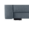 2-SITZER-SOFA in Chenille Blau  - Blau/Schwarz, KONVENTIONELL, Kunststoff/Textil (233/90/110cm) - Carryhome