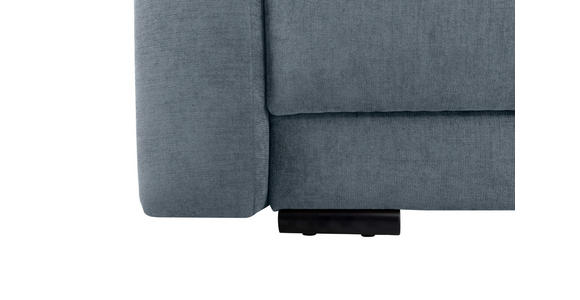 2-SITZER-SOFA in Chenille Blau  - Blau/Schwarz, KONVENTIONELL, Kunststoff/Textil (233/90/110cm) - Carryhome