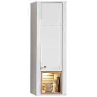 VITRINA,  - bela, Design, leseni material (42/133/41cm) - Hom`in