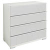 KOMMODE  in 75/82/42 cm  - Chromfarben/Weiß, Basics, Glas/Holzwerkstoff (75/82/42cm) - Venda