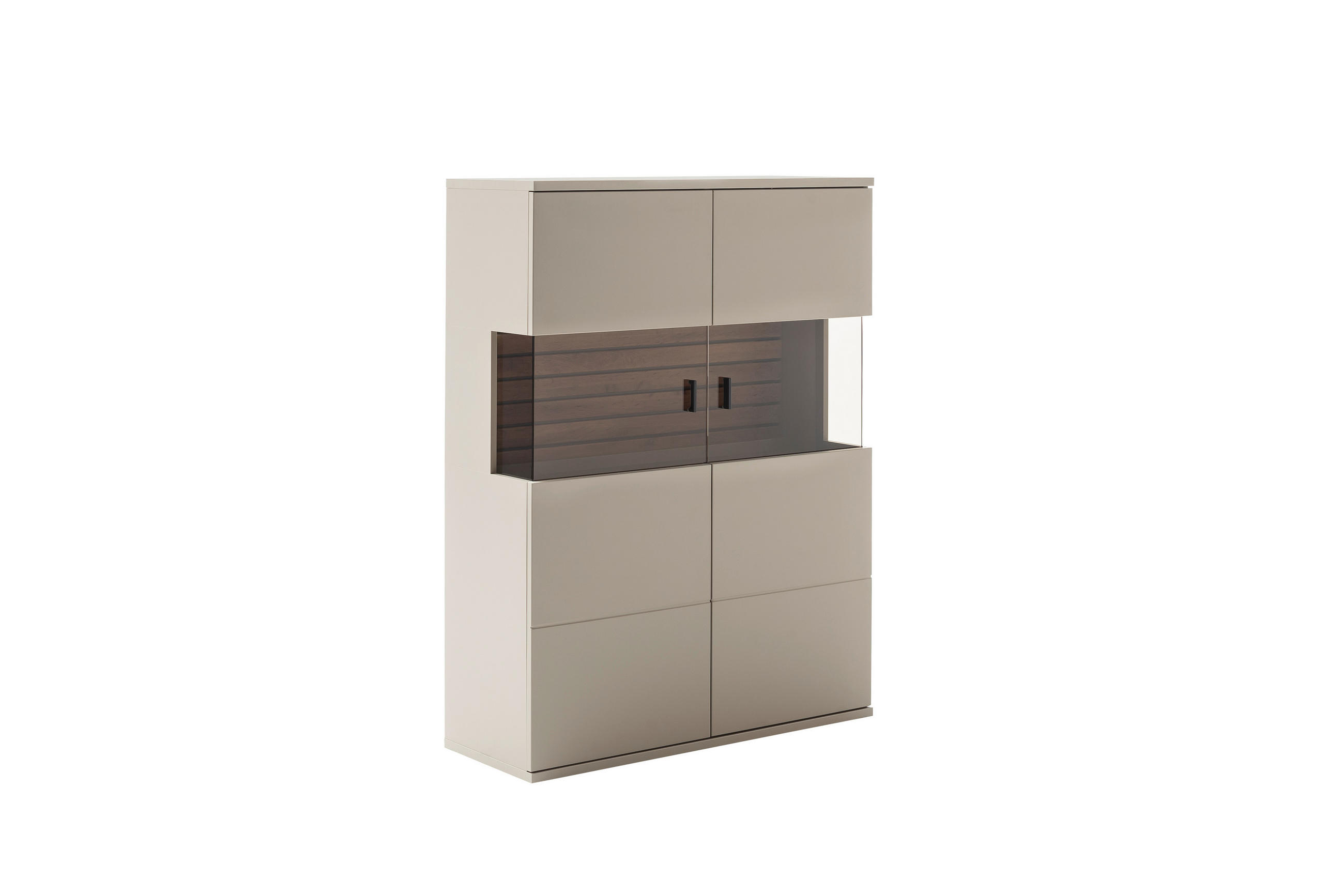 HIGHBOARD , 100/135/37 cm,  - Anthrazit/Eiche Wotan, Design, Holzwerkstoff/Metall (100/135/37cm) - Livetastic