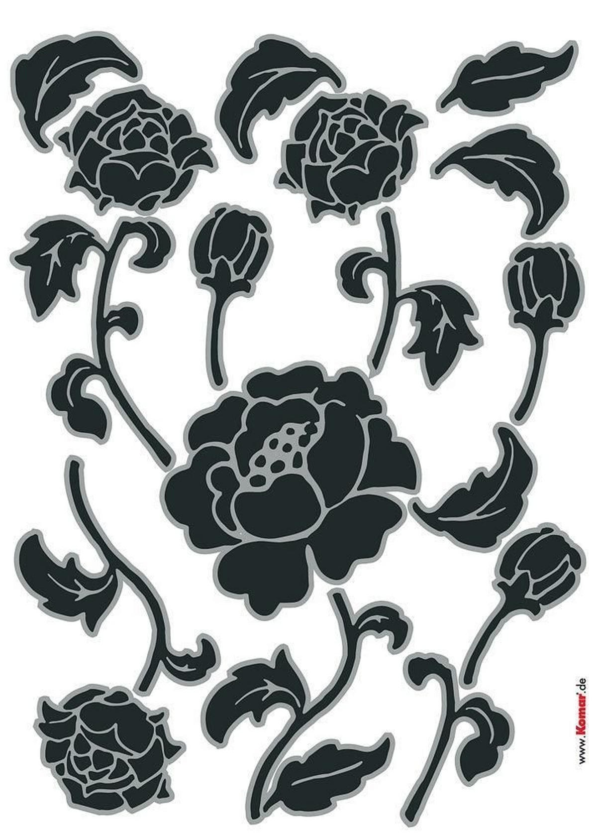 DEKORSTICKERS 50/70 cm     - klar/svart, Natur, plast (50/70cm)