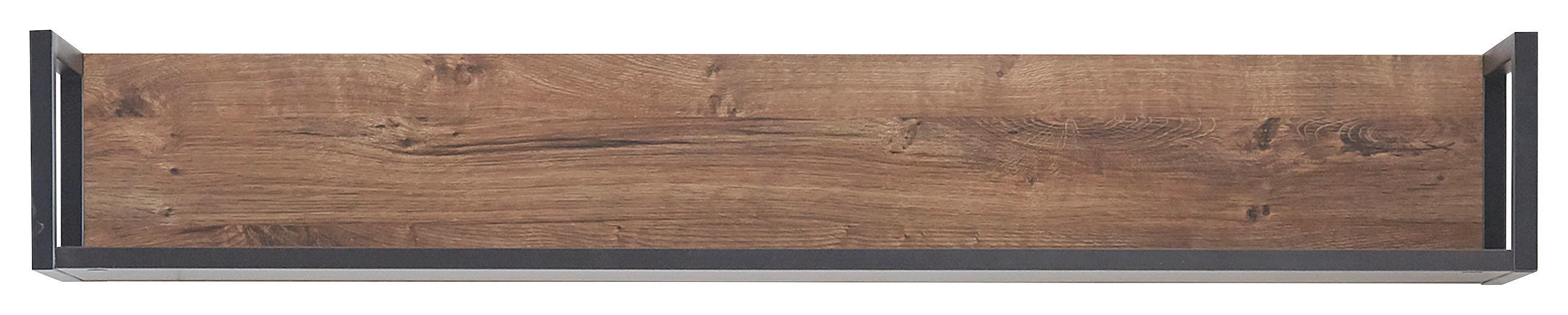 Thumbnail - Cantus Wandboard Bastian, Eiche, Dunkelgrau, Metall, Holzwerkstoff, 150x24x25 cm, Wohnzimmer, Regale, Wandboards