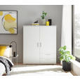HIGHBOARD , 120/140/38 cm, 2 Schublade(n)  - Alufarben/Weiß, KONVENTIONELL, Holzwerkstoff/Kunststoff (120/140/38cm) - Carryhome