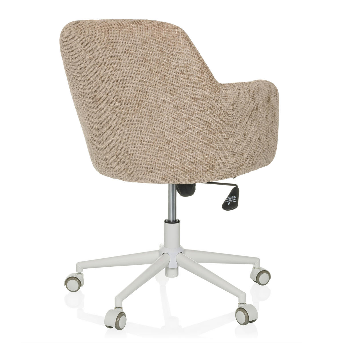 DREHSTUHL Beige  - Beige/Weiß, MODERN, Kunststoff/Textil (58/78/60cm) - MID.YOU