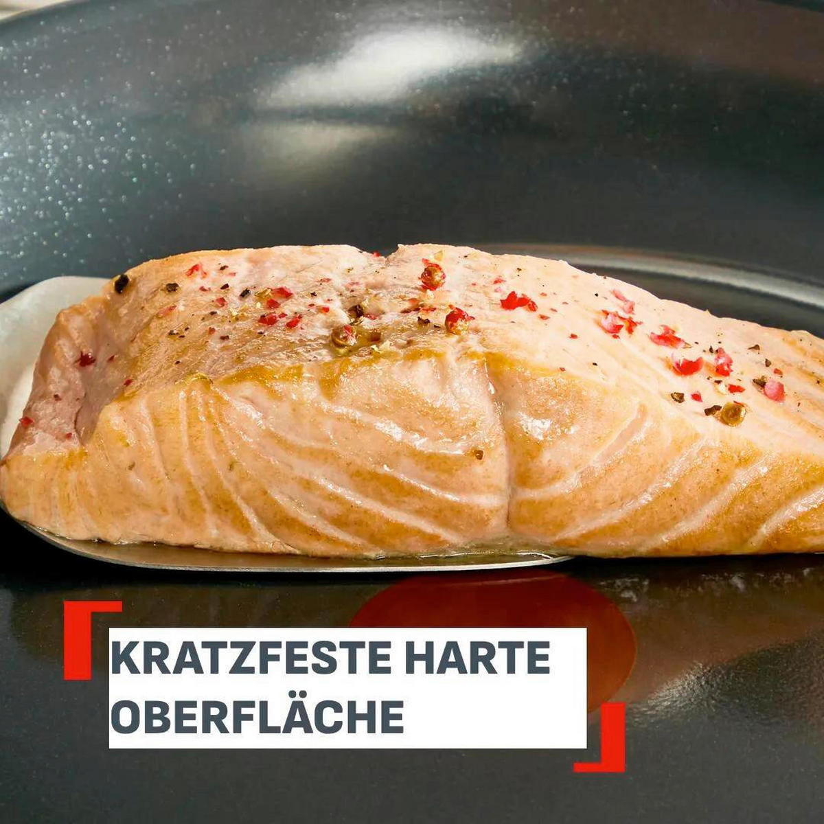 PFANNENSET Emotion+ 2-teilig  - Edelstahlfarben/Schwarz, Basics, Metall - Tefal