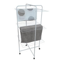 TURMWÄSCHETROCKNER  - Weiß, Basics, Metall (63/135/63cm) - Spirella