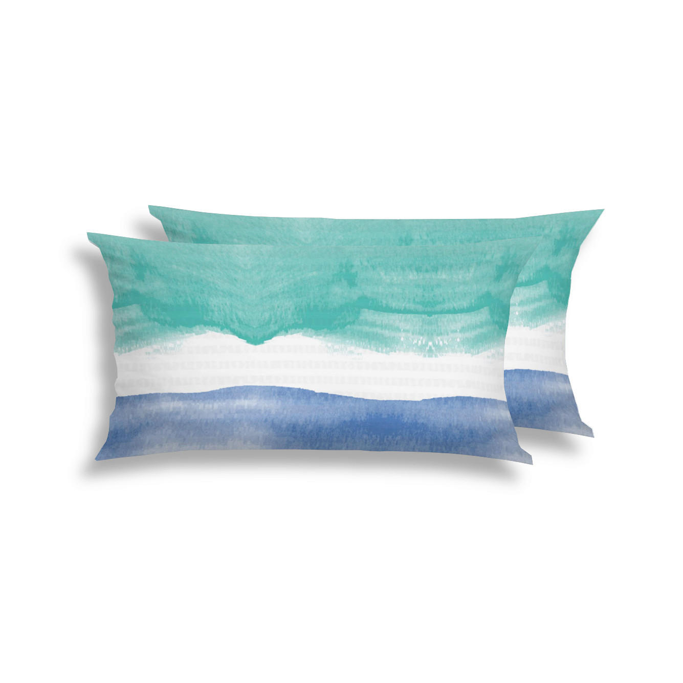 KOPFPOLSTERBEZUG 40/80 cm  - Blau, Design, Textil (40/80cm) - Florella