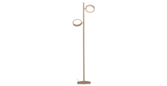 LED-STEHLEUCHTE Bellevue 43/28/162 cm   - Sandfarben, Design, Metall (43/28/162cm) - Dieter Knoll