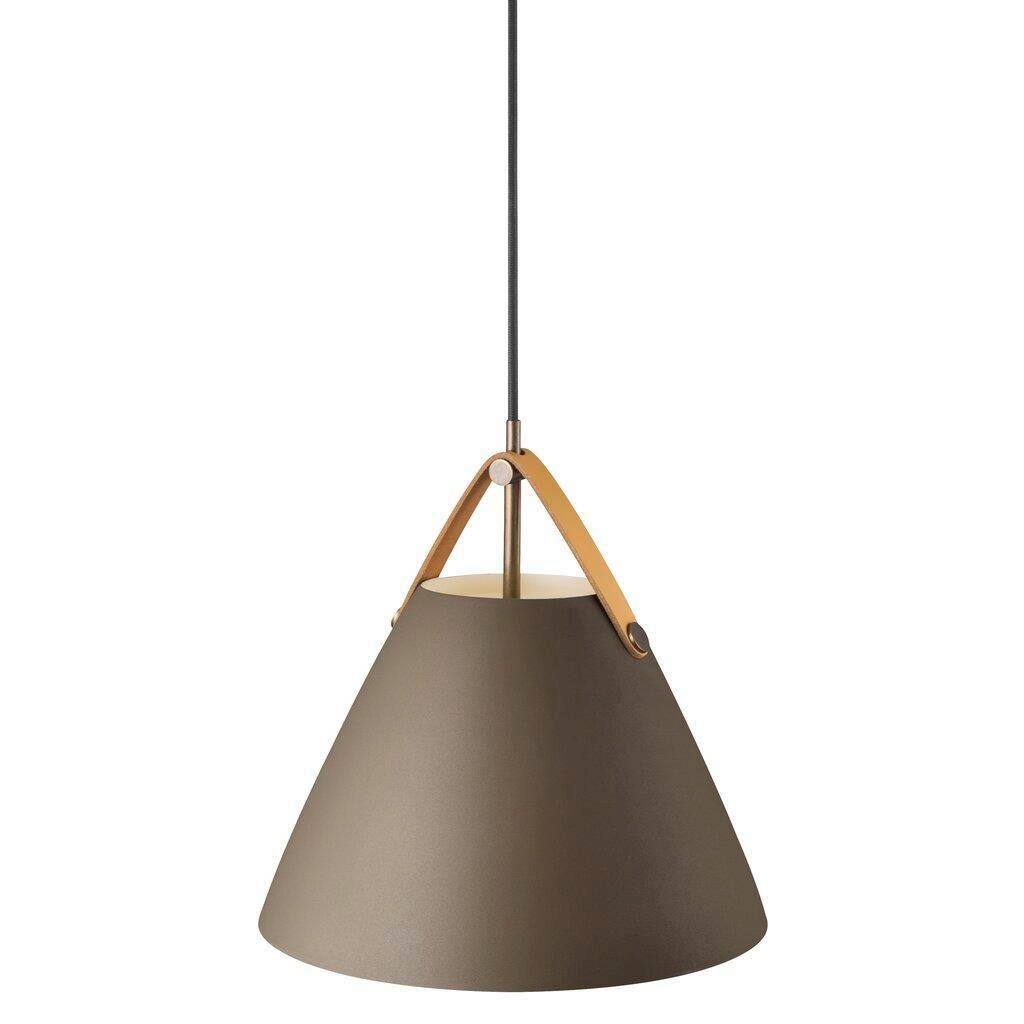 HÄNGELEUCHTE STRAP 27/27 cm   - Braun, Design, Metall (27/27cm) - Nordlux