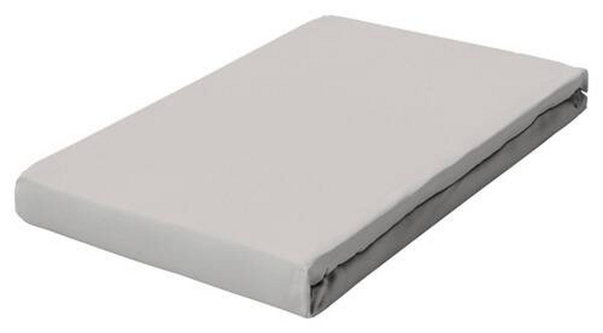 SPANNLEINTUCH 100/200 cm Frottee  - Hellgrau, Basics, Textil (100/200cm) - Schlafgut