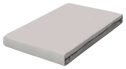 Schlafgut Spannbetttuch Frottex Hellgrau 100x200 cm