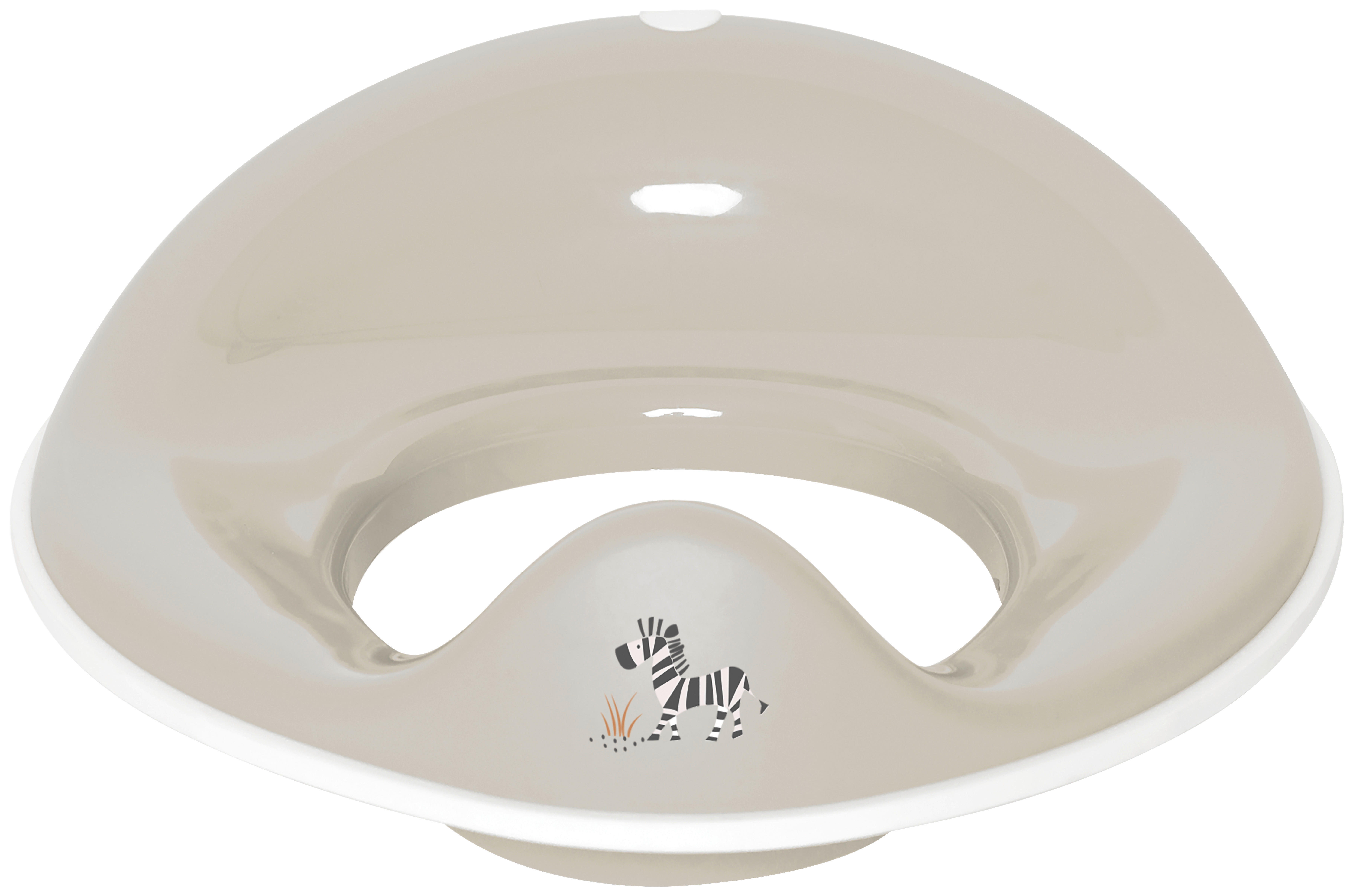 TOILETTENTRAINER STEPPE  - Taupe, Basics, Kunststoff (38,4/31/9,6cm) - Bebe Jou