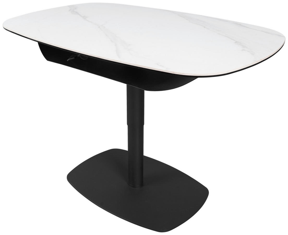 COUCHTISCH ESG 110/70/50-75 cm rechteckig Anthrazit, Weiß  - Anthrazit/Weiß, Design, Glas/Keramik (110/70/50-75cm) - Dieter Knoll