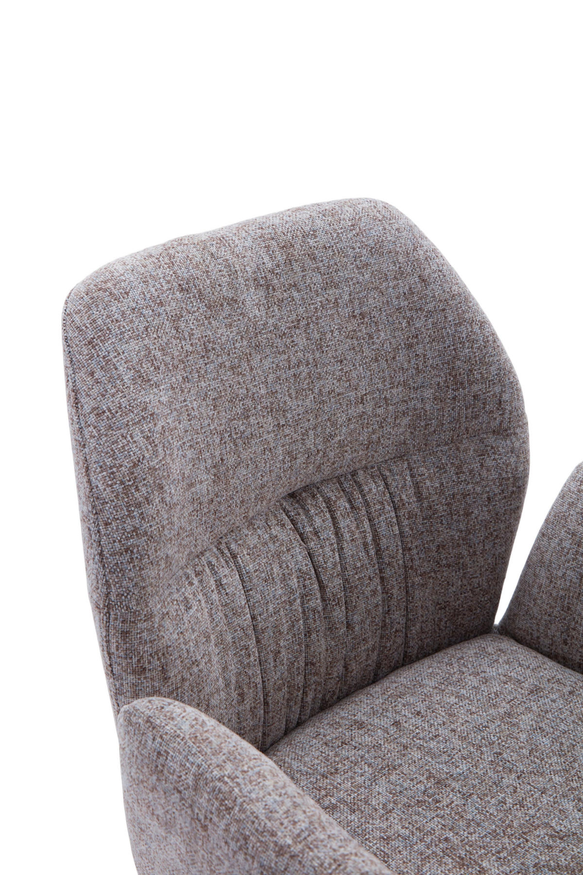 ARMLEHNSTUHL  Sitzfläche 360° drehbar, automatische Rückholfunktion Leinenoptik  - Beige/Schwarz, Design, Textil/Metall (62/89/63cm) - Dieter Knoll