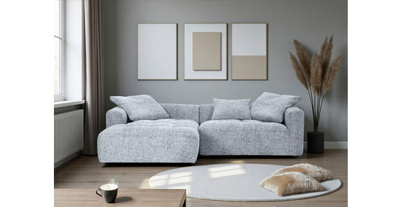 ECKSOFA Schwarz, Weiß  - Schwarz/Weiß, KONVENTIONELL, Kunststoff/Textil (170/276cm) - Carryhome