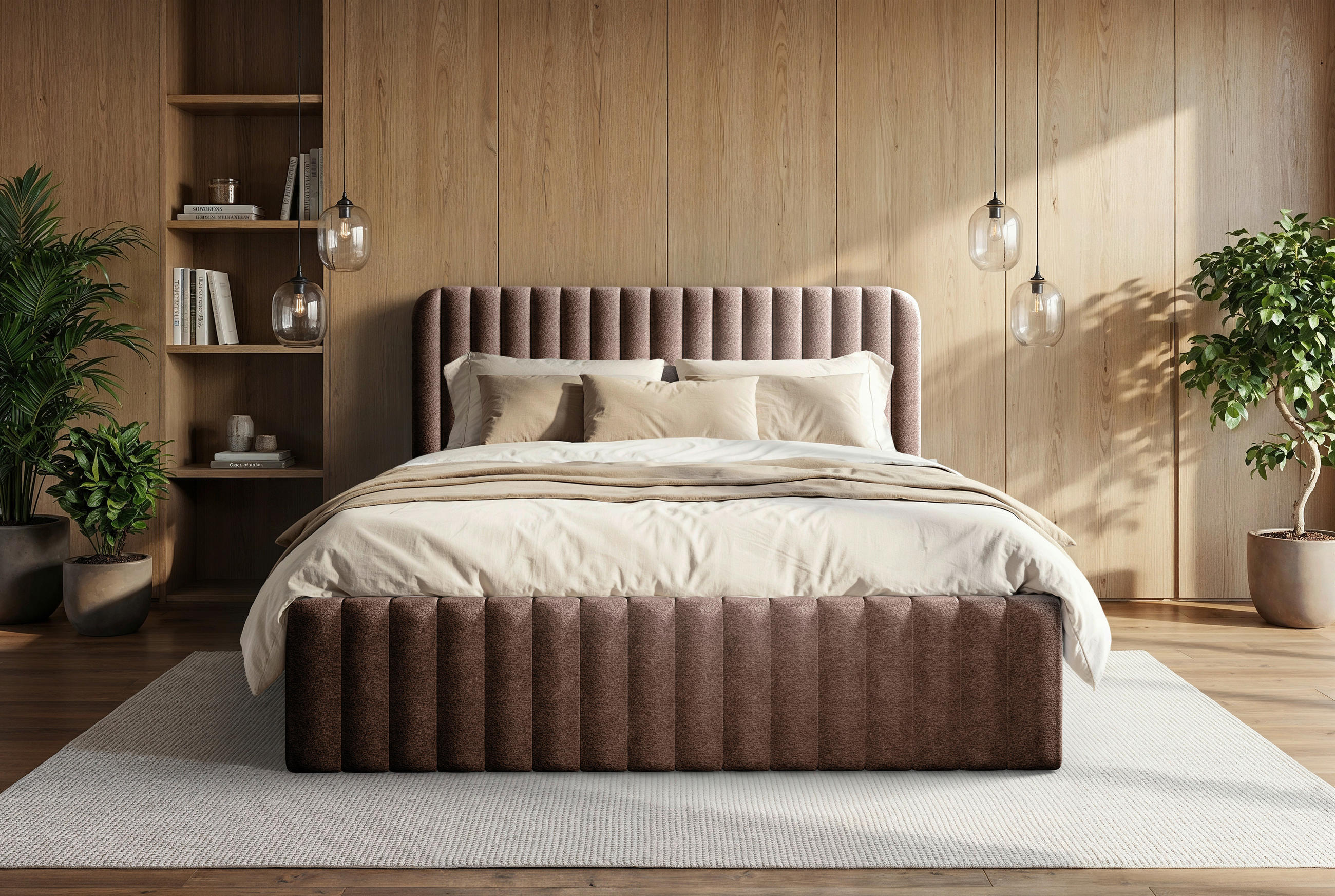 POLSTERBETT Lattenrost, Bettkasten Braun 160/200 cm  - Schwarz/Braun, MODERN, Holz/Holzwerkstoff (160/200cm) - MID.YOU