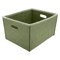 AUFBEWAHRUNGSBOX     - Grün, Basics, Textil (38/30/22cm)