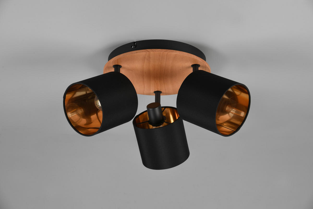 TAKSPOTLIGHT 46,5/22,5 cm   - svart/guldfärgad, Klassisk, metall (46,5/22,5cm)