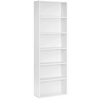 NÁSTENNÁ KNIŽNICA, biela, 60/178,5/24 cm - biela, Basics, kompozitné drevo (60/178,5/24cm) - Boxxx