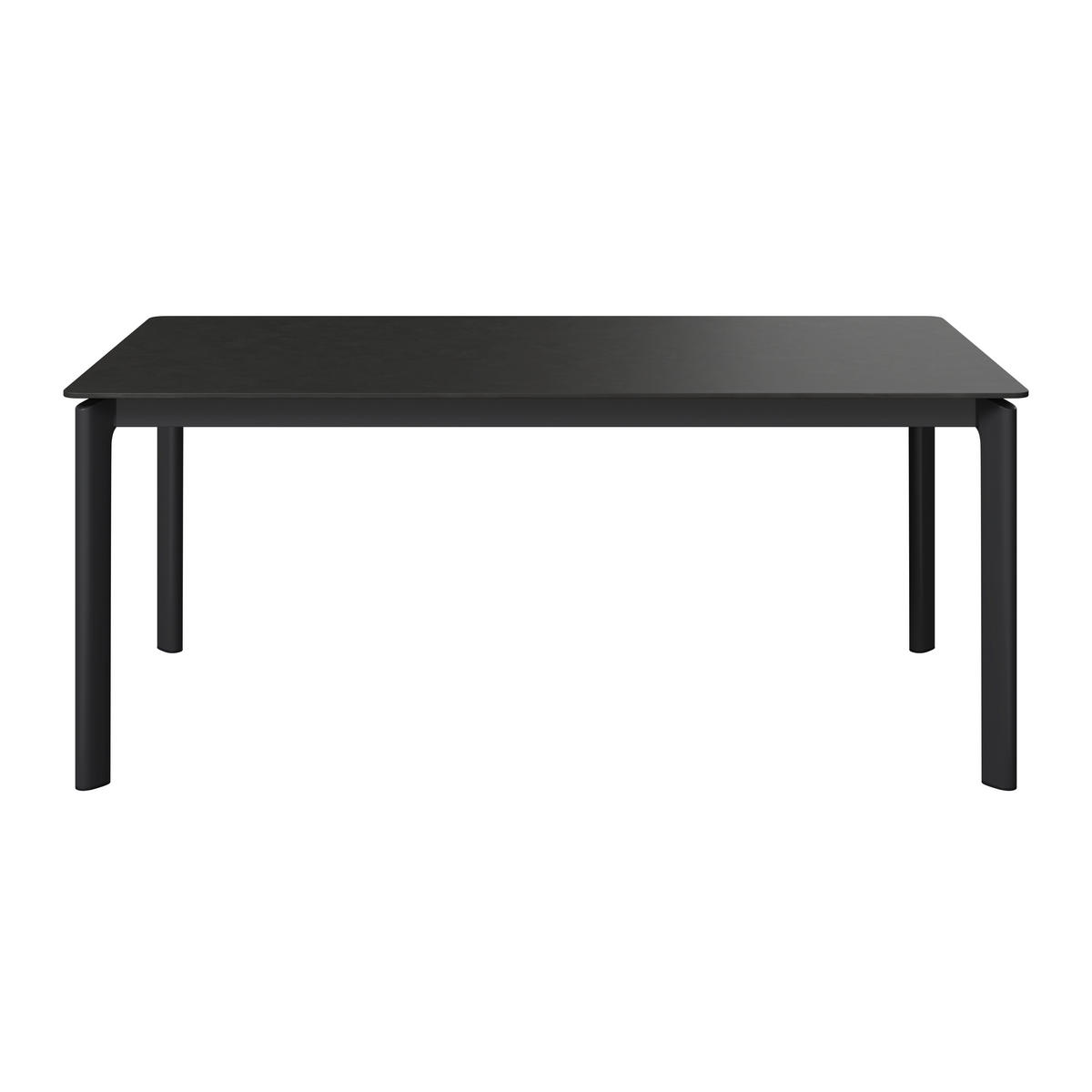 GARTENTISCH 180/75/90 cm Metall, Stein rechteckig  - Dunkelgrau, Basics, Stein/Metall (180/75/90cm) - Ambia Garden