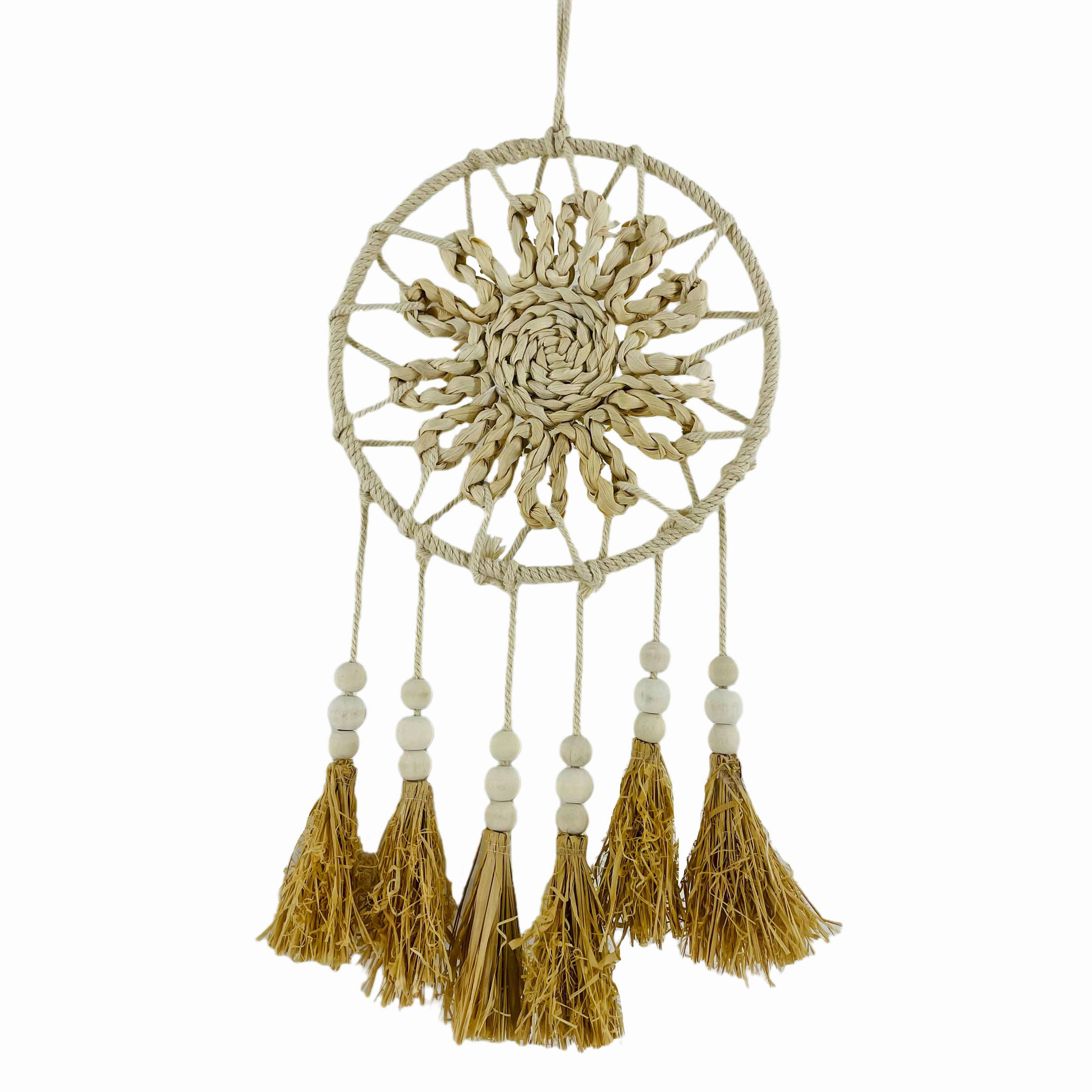 TRAUMFÄNGER    - Naturfarben/Weiß, Natur, Naturmaterialien/Textil (20/47cm) - Ambia Home