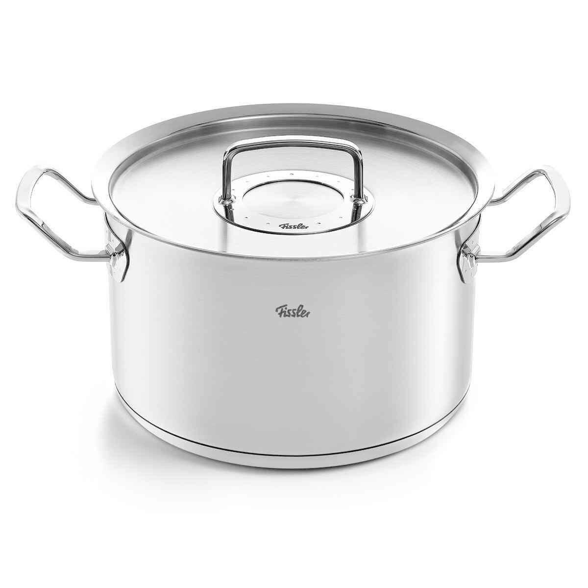 KOCHTOPF ORIGINAL-PROFI COLLECTION® 6,3 L  - Silberfarben, Design, Metall (24cm) - Fissler