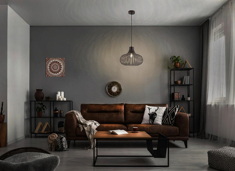 HÄNGELEUCHTE 40/150 cm  - Rostfarben, Basics, Metall (40/150cm)
