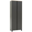 GARDEROBENSCHRANK Dieter Knoll  in 70/193/37 cm  - Eichefarben/Anthrazit, Design, Holz/Holzwerkstoff (70/193/37cm) - Dieter Knoll