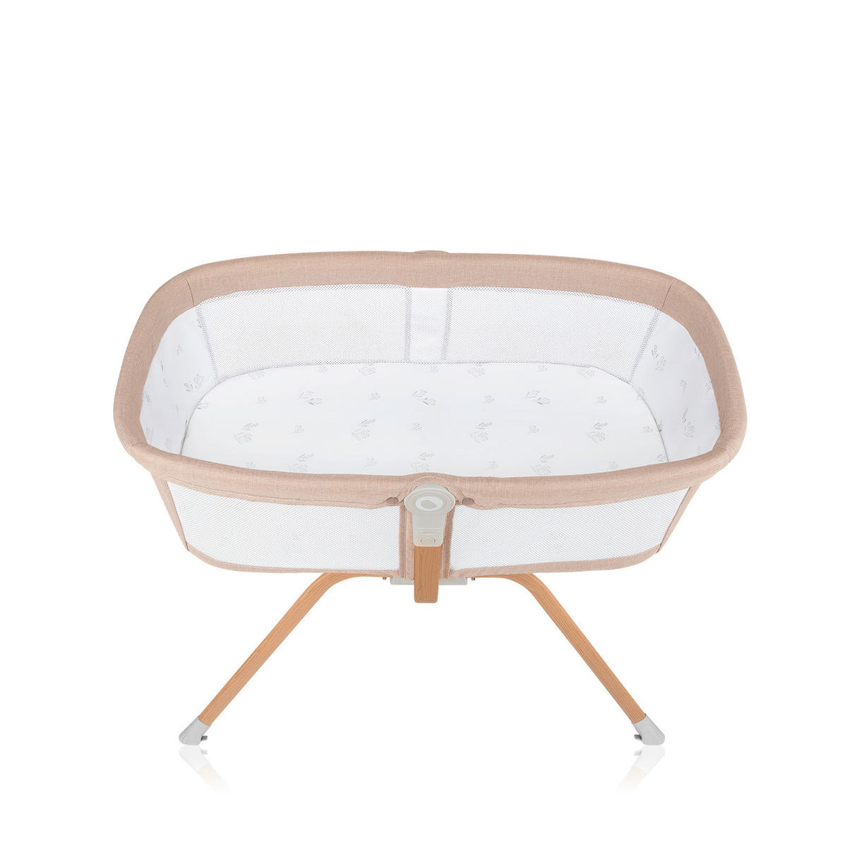 REISEBETT Malin Evo Beige, Naturfarben, Weiß  - Beige/Naturfarben, Basics, Kunststoff (107/63/93cm) - Lionelo