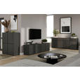 SIDEBOARD  200/79,6/39,8 cm 4 Schublade(n)  - Anthrazit/Schwarz, Design, Holzwerkstoff/Kunststoff (200/79,6/39,8cm) - Xora