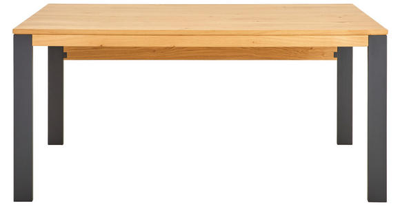 SCHREIBTISCH 160/80/75 cm  in Anthrazit, Eichefarben  - Eichefarben/Anthrazit, Natur, Holz/Metall (160/80/75cm) - Linea Natura