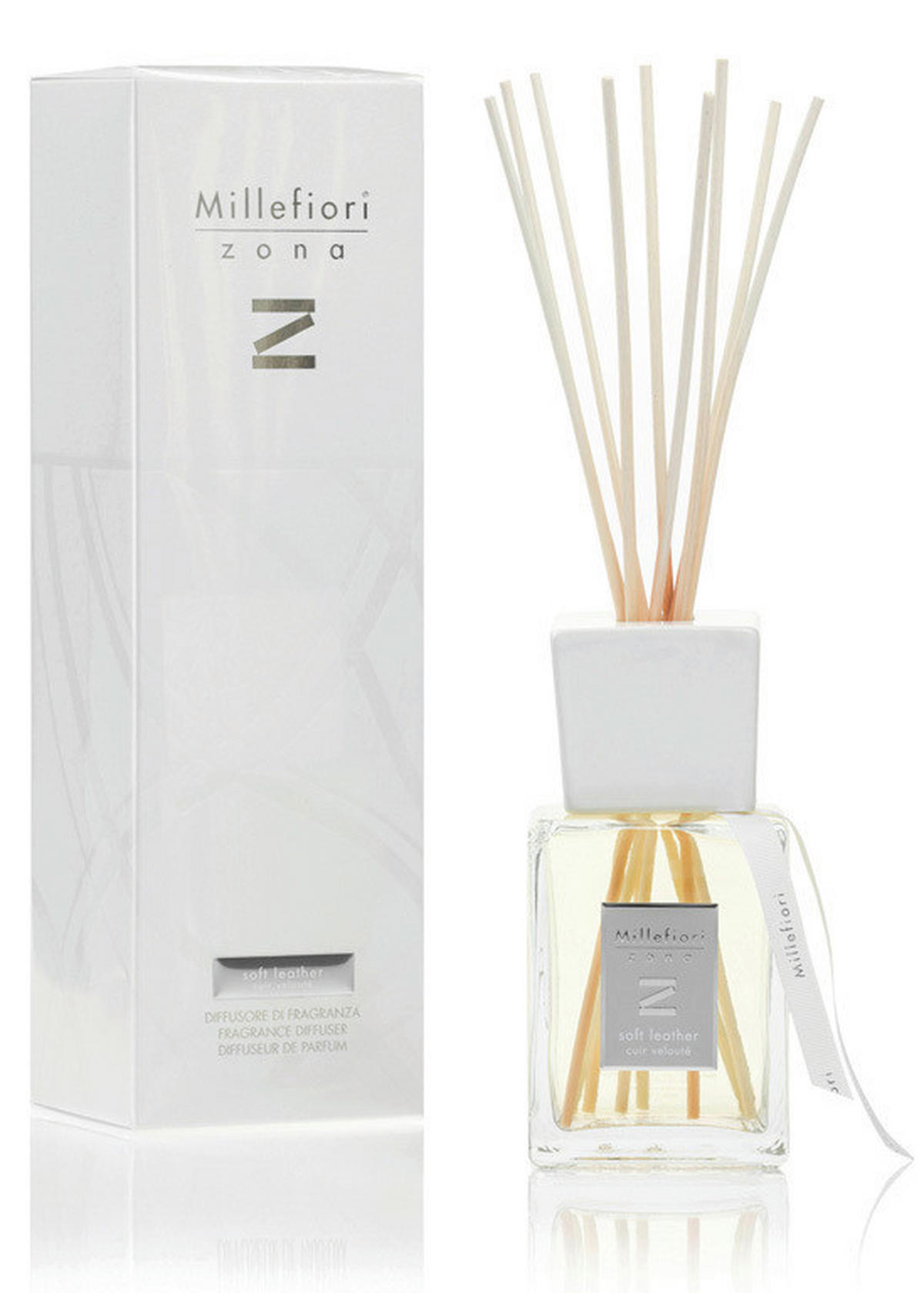 DIFFÚZOR  bőr  - átlátszó, Basics, műanyag/Üveg (11/35.5/9cm)