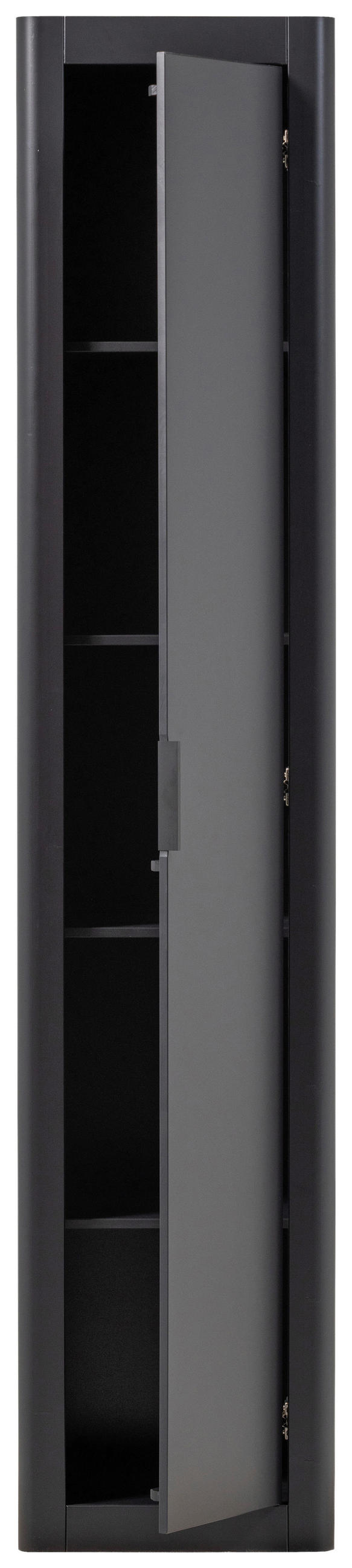 MEHRZWECKSCHRANK 45/217/39 cm  in Schwarz  - Schwarz, Design, Holz (45/217/39cm) - Livetastic