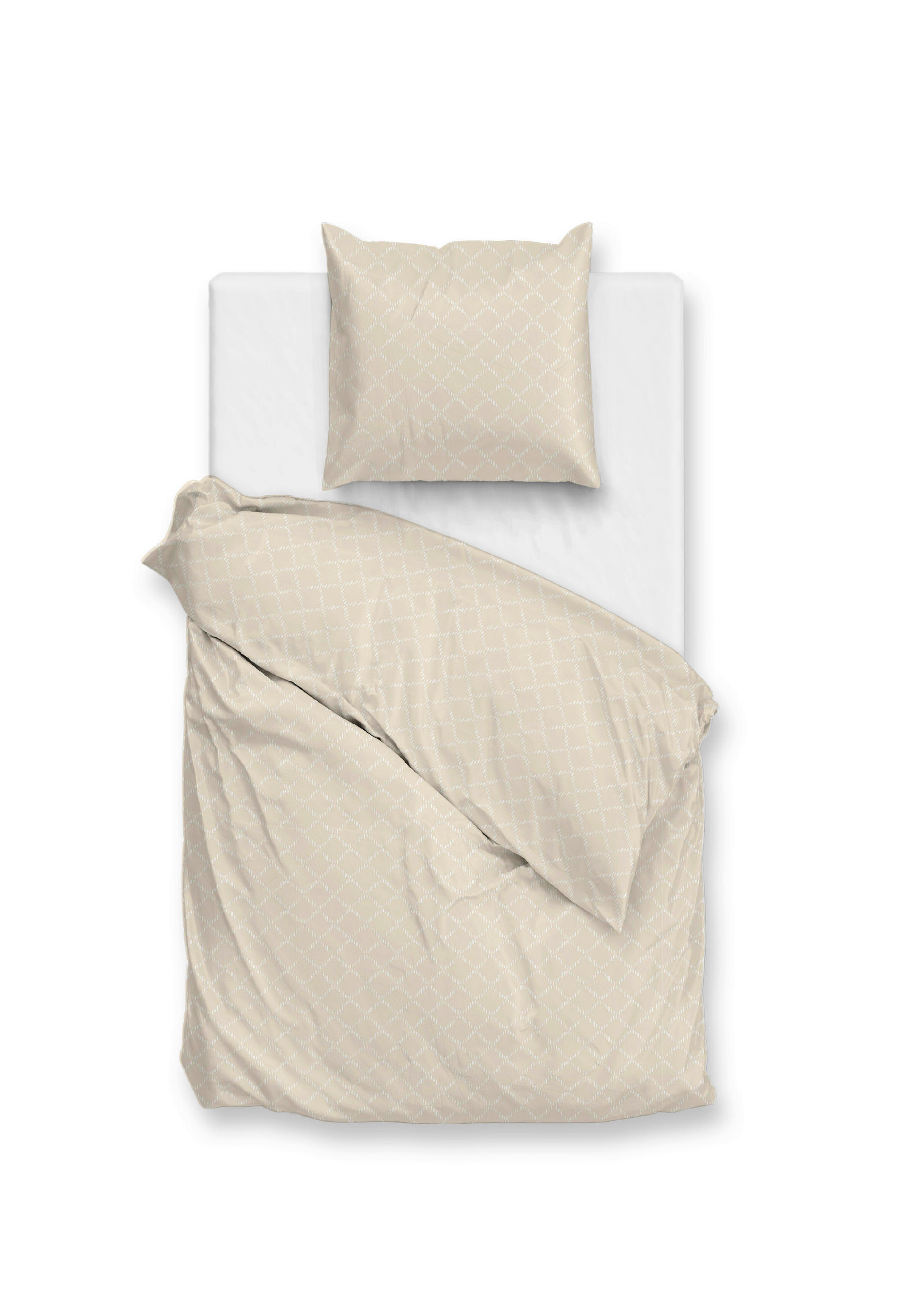 BETTWÄSCHE Linea-di-Satinado Makosatin 155/220 cm  - Elfenbein, Basics, Textil (155/220cm)