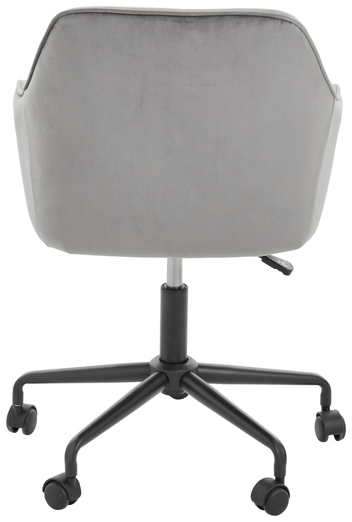 DREHSTUHL Samt Schwarz, Dunkelgrau  - Dunkelgrau/Schwarz, Trend, Kunststoff/Textil (59/92/58,5cm) - Carryhome