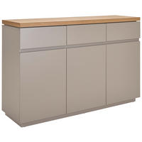 Sideboard Asmara  in 130/85/40 cm  - Eichefarben/Grau, Design, Holzwerkstoff (130/85/40cm) - MID.YOU