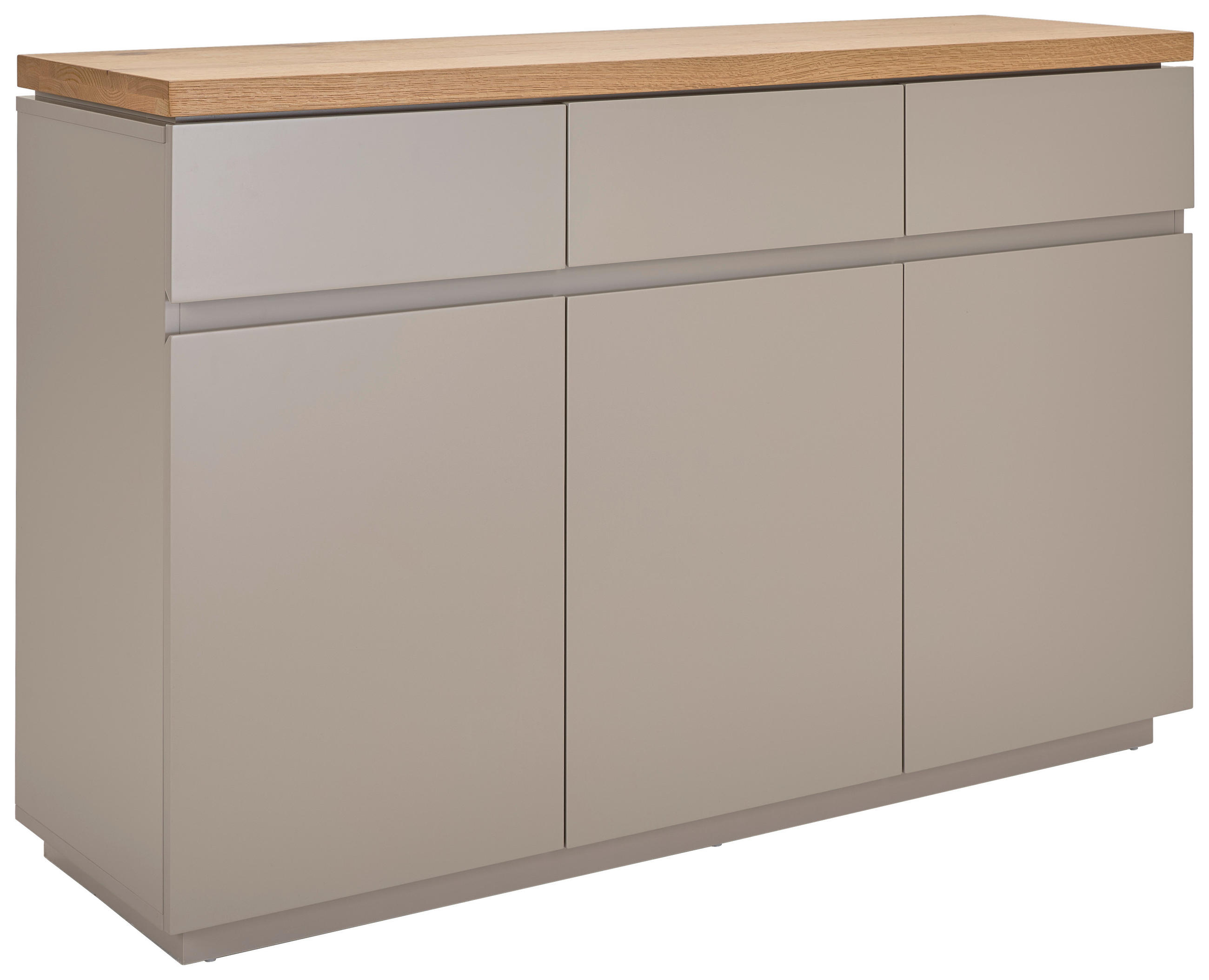 Mid.you Sideboard Grau, Eiche 130x85x40 cm
