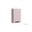 HÄNGESCHRANK 40/64/20 cm  - Sandfarben/Schwarz, KONVENTIONELL, Holzwerkstoff/Metall (40/64/20cm) - Xora