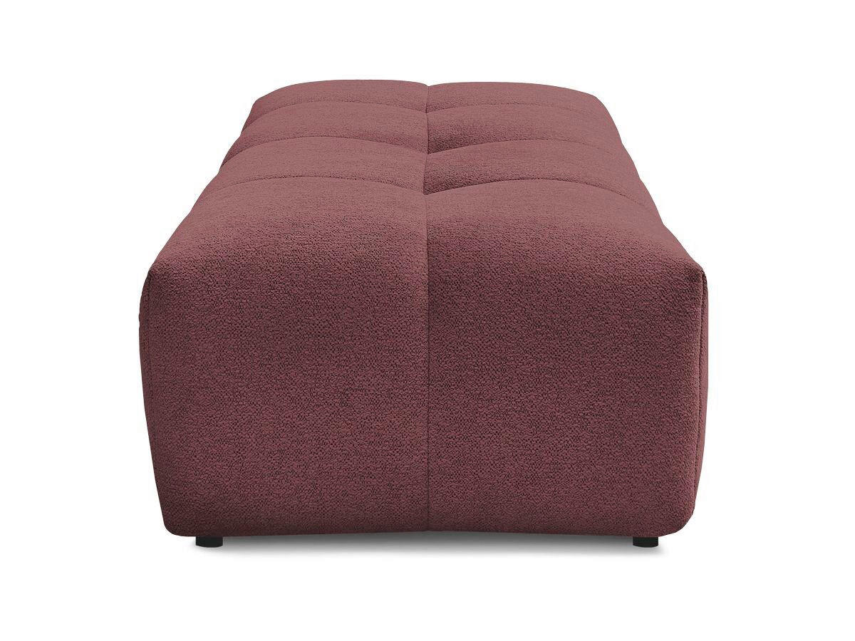 HOCKER EVEREST Flachgewebe Rot  - Rot/Schwarz, MODERN, Kunststoff/Textil (166/100/40cm)