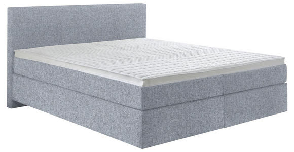 BOXSPRINGBETT 180/200 cm  in Grau  - Schwarz/Grau, KONVENTIONELL, Kunststoff/Textil (180/200cm) - Hom`in